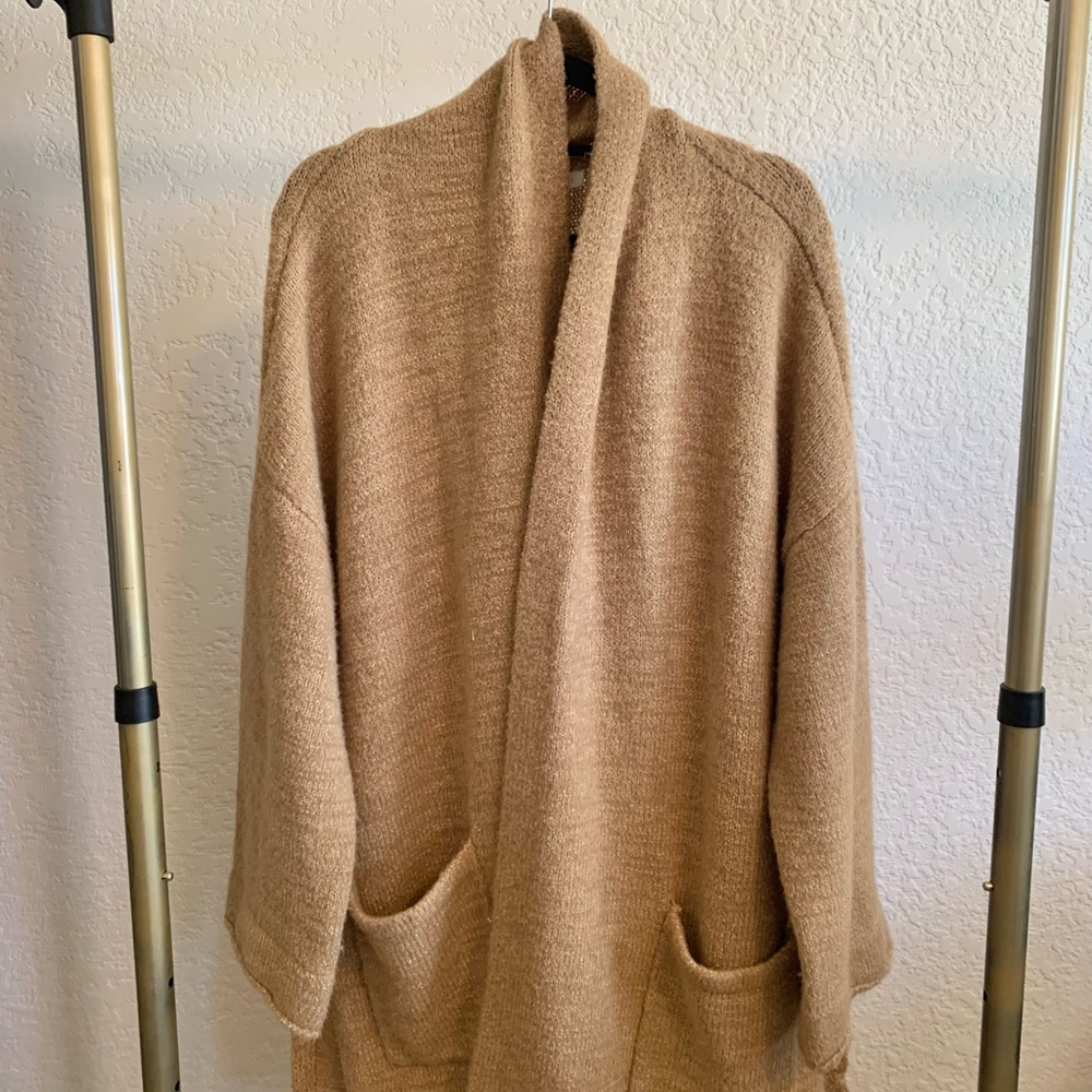 Cozy Tan Knit Cardigan